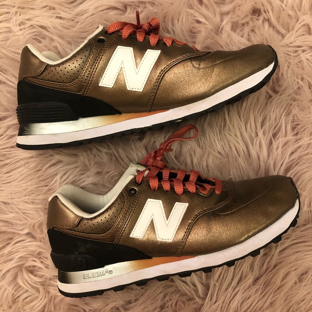 RARE New Balance 574s in Gold!